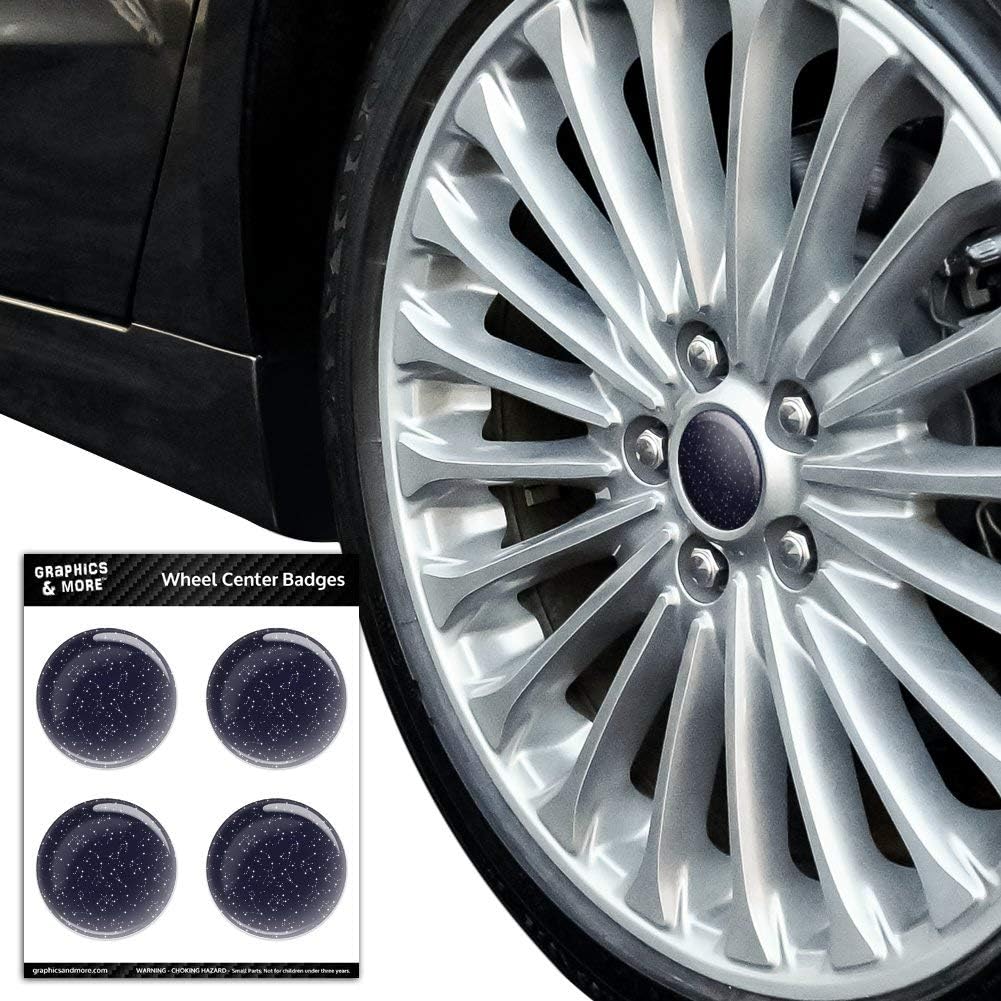 Stars and Zodiac Constellations Pattern Resin-Topped Wheel Center Cap Badges - Custom Car Tire Accessories for Jeep, Truck & SUV - Enhance Your Vehicle's Style