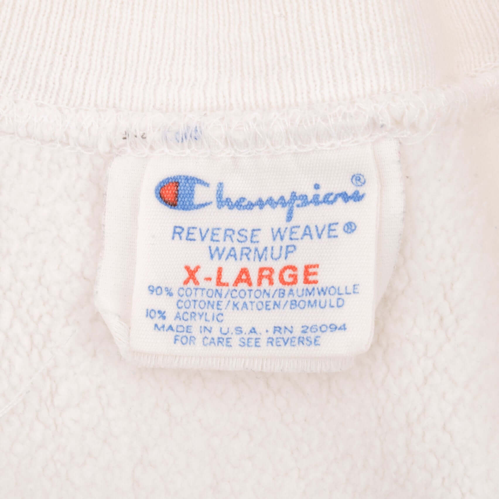 Vintage Champion Reverse Weave Theta Iowa White Sweatshirt 1980s XL Made in USA - Retro College Style for Casual Wear & Street Fashion
