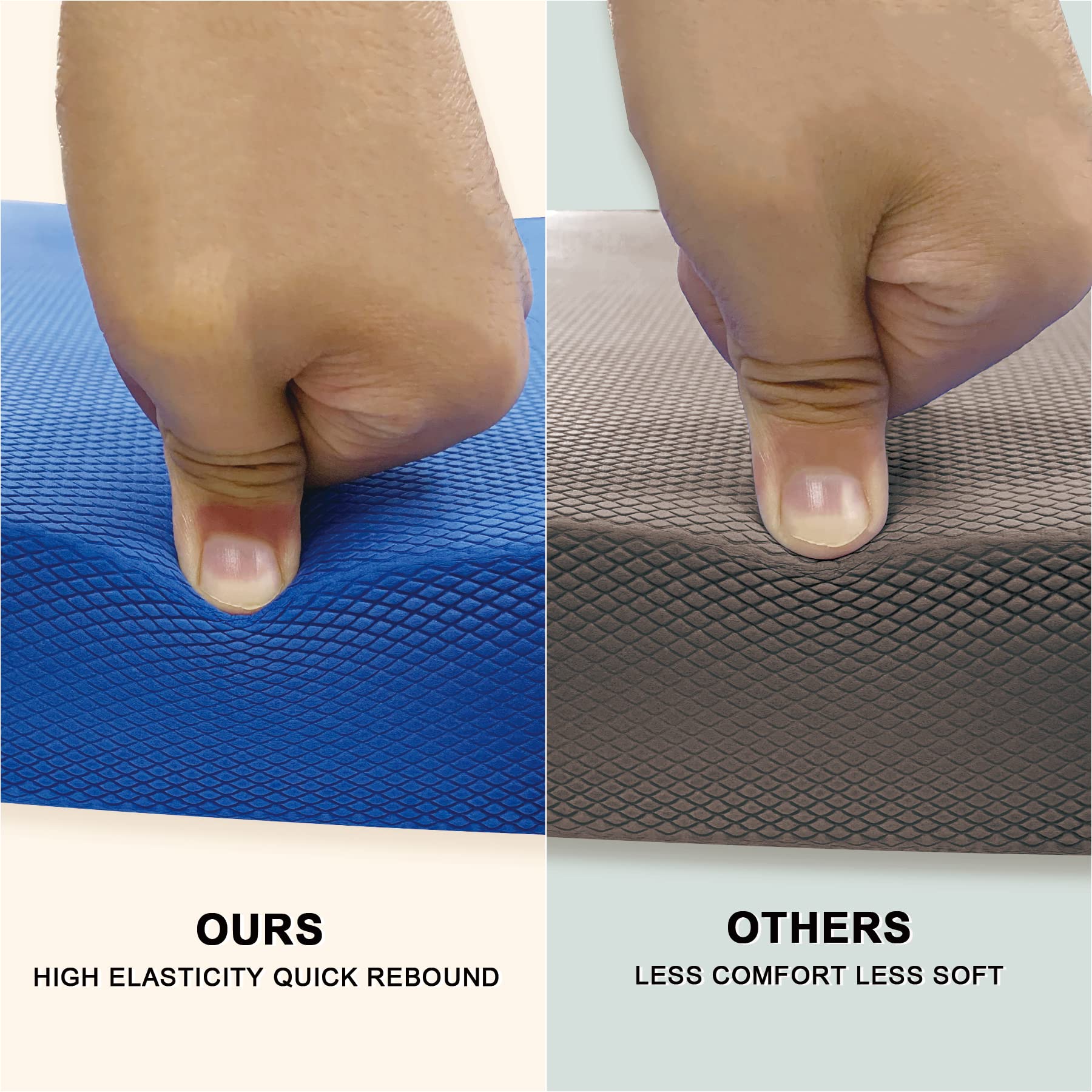 5BILLION Foam Balance Pad - Large & XL Non-Slip Stability Cushion for Physical Therapy, Yoga, Pilates & Gym Workouts | Improve Balance, Strength & Rehabilitation | Perfect for Home Fitness, Senior Exercises & Sports Training