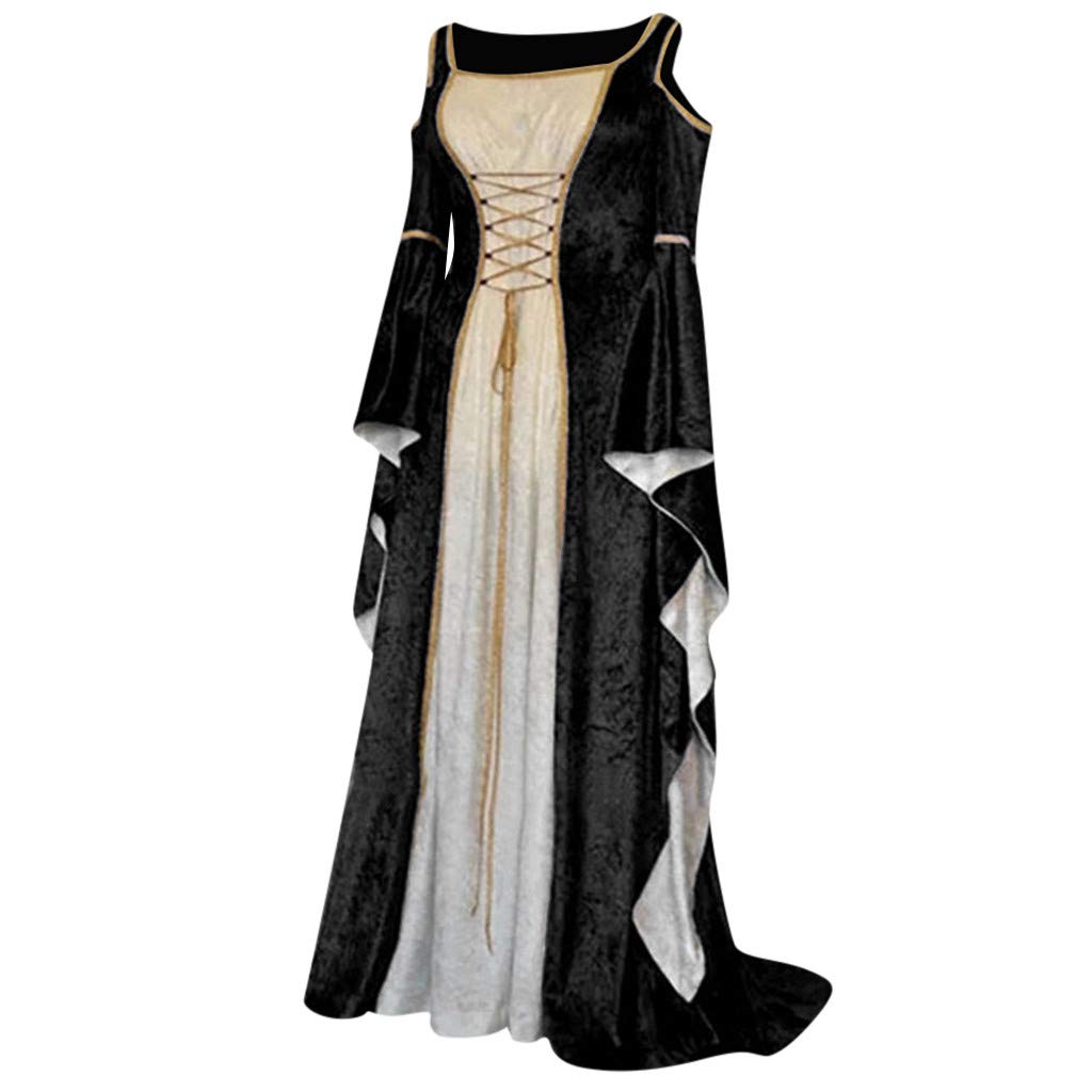 Elegant Vintage Floral Print Long Formal Evening Gowns for Women - Wedding, Ball, Prom, Gothic Party Dresses - Perfect for Special Occasions & Black Tie Events