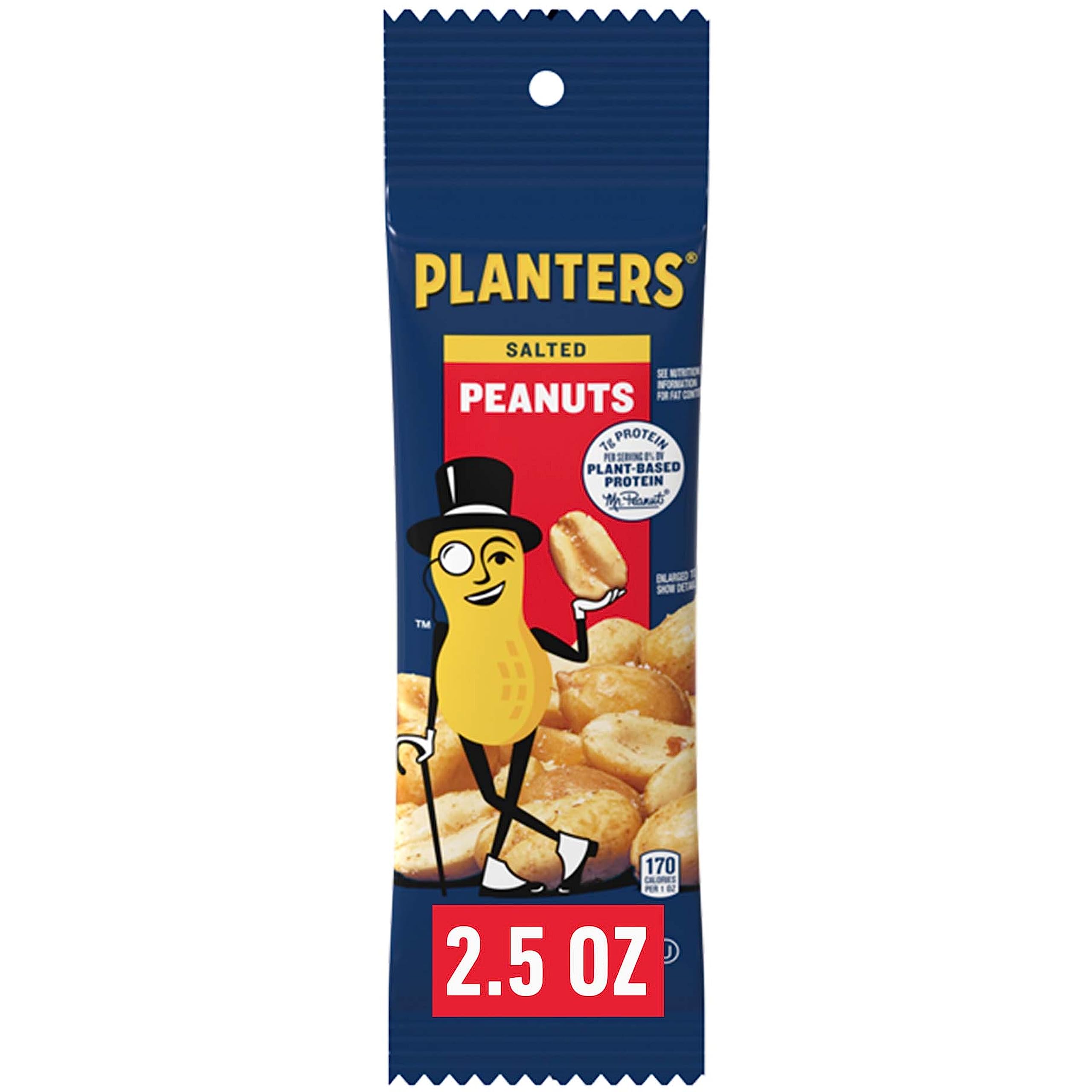 **PLANTERS Salted Peanuts – 15 Pack (2.5oz Each) | Crunchy Party Snacks, On-the-Go Protein Nuts, Kosher & Plant-Based Snacks for Adults & Kids | Perfect for Parties, School Lunches & Office Snacking**