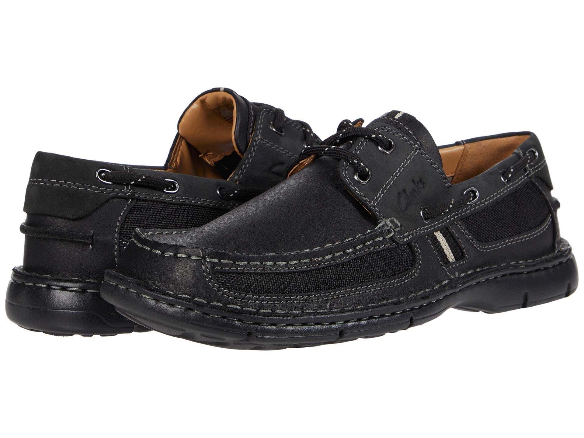 Clarks Men's Waterloo Boat Shoe - Classic Leather Slip-On Loafers for Men | Comfortable Casual & Boat Shoes | Perfect for Sailing, Driving, and Everyday Wear