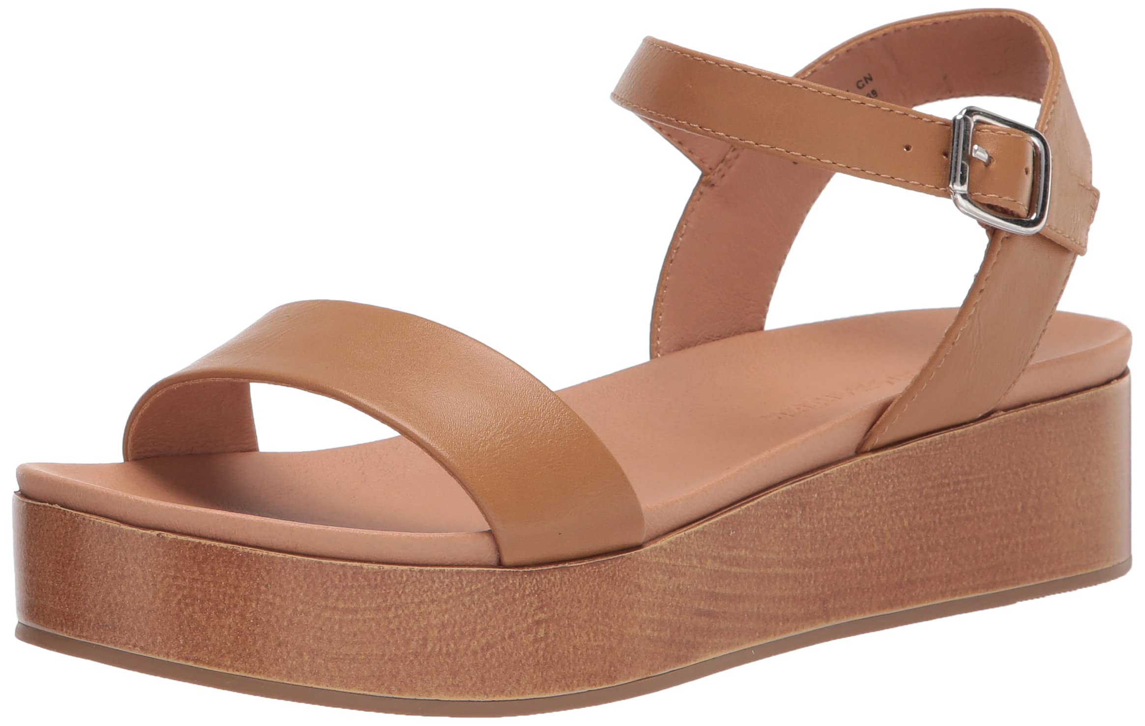 Amazon Essentials Women's Two Band Flatform Sandal - Comfortable Summer Slide Sandals for Beach, Pool, and Casual Outings