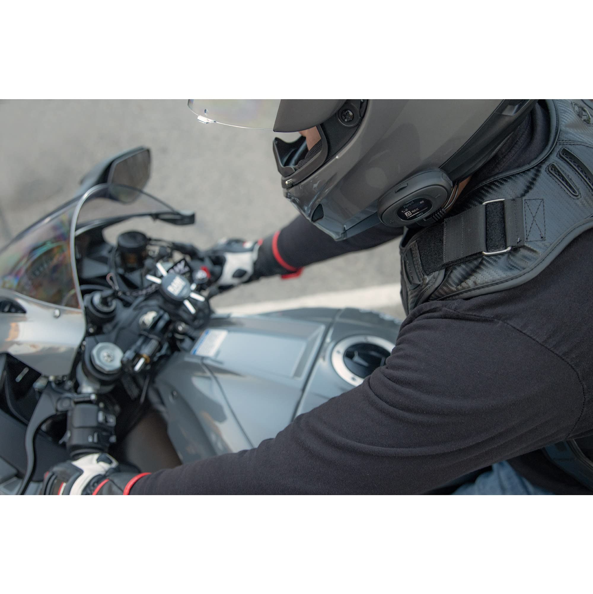 Sena Parani A20 Bluetooth Motorcycle Intercom Headset - Wireless Communication for Riders, Hands-Free Calling & Music Streaming