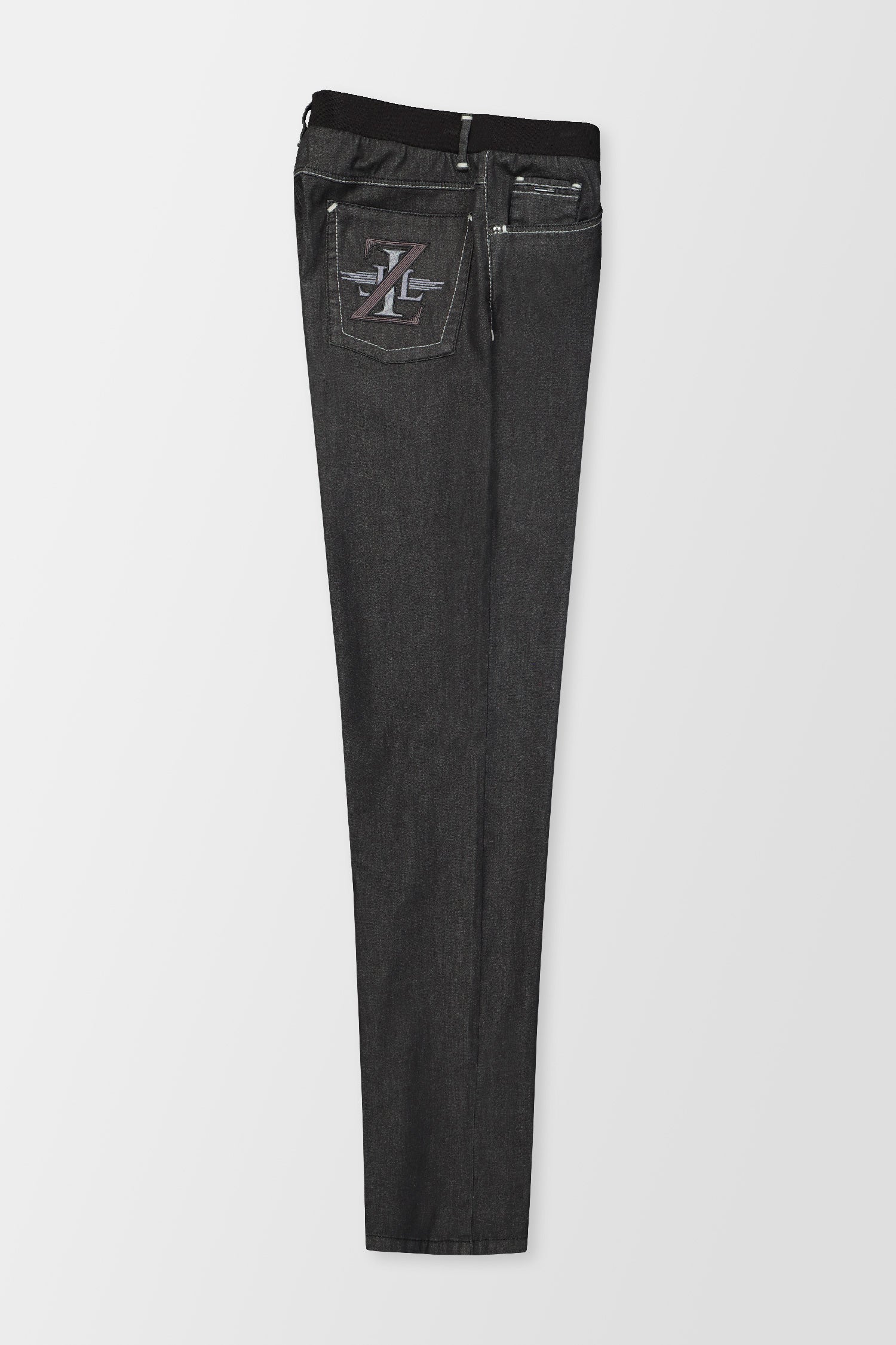 Zilli Blue Belted Mesh Jeans for Women - Stylish High Waist Denim Pants with Belt Detail - Perfect for Casual Outfits, Office Wear & Night Out