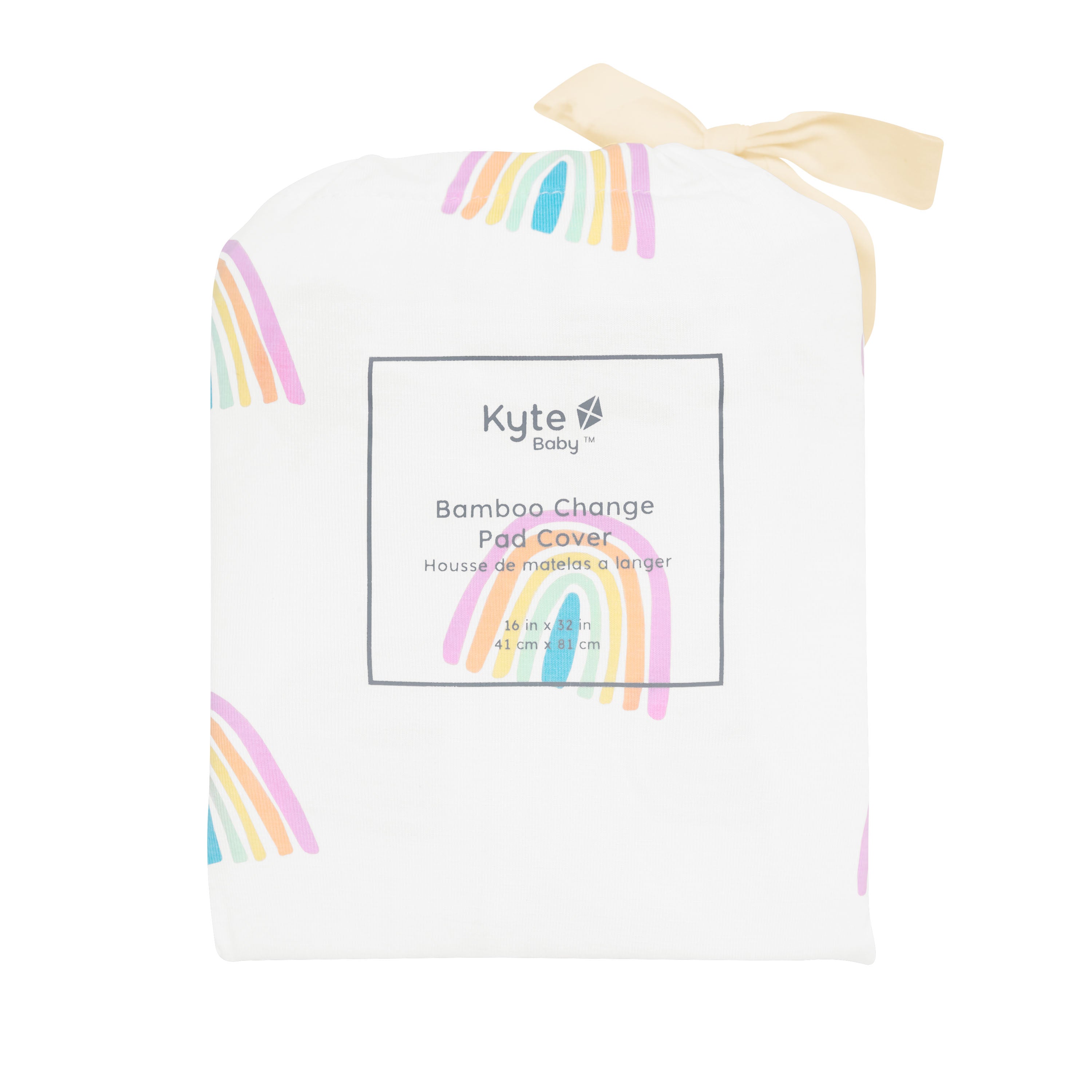 Waterproof Poi Rainbow Changing Pad Cover - Soft & Washable Baby Diaper Changing Mat for Nursery, Travel & On-the-Go Use