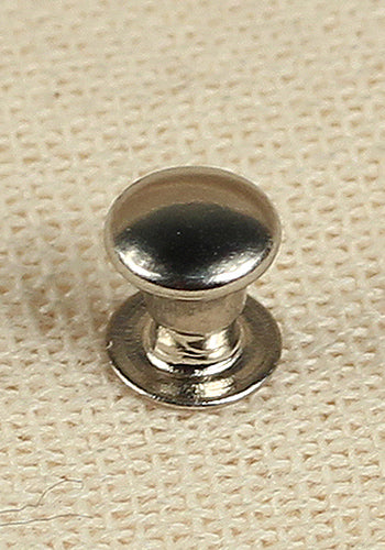 4.8mm x 4.7mm Hollow Rivets - Iron/Nickel Plated for Metal Fabrication, Leather Craft & DIY Projects - Pack of 100