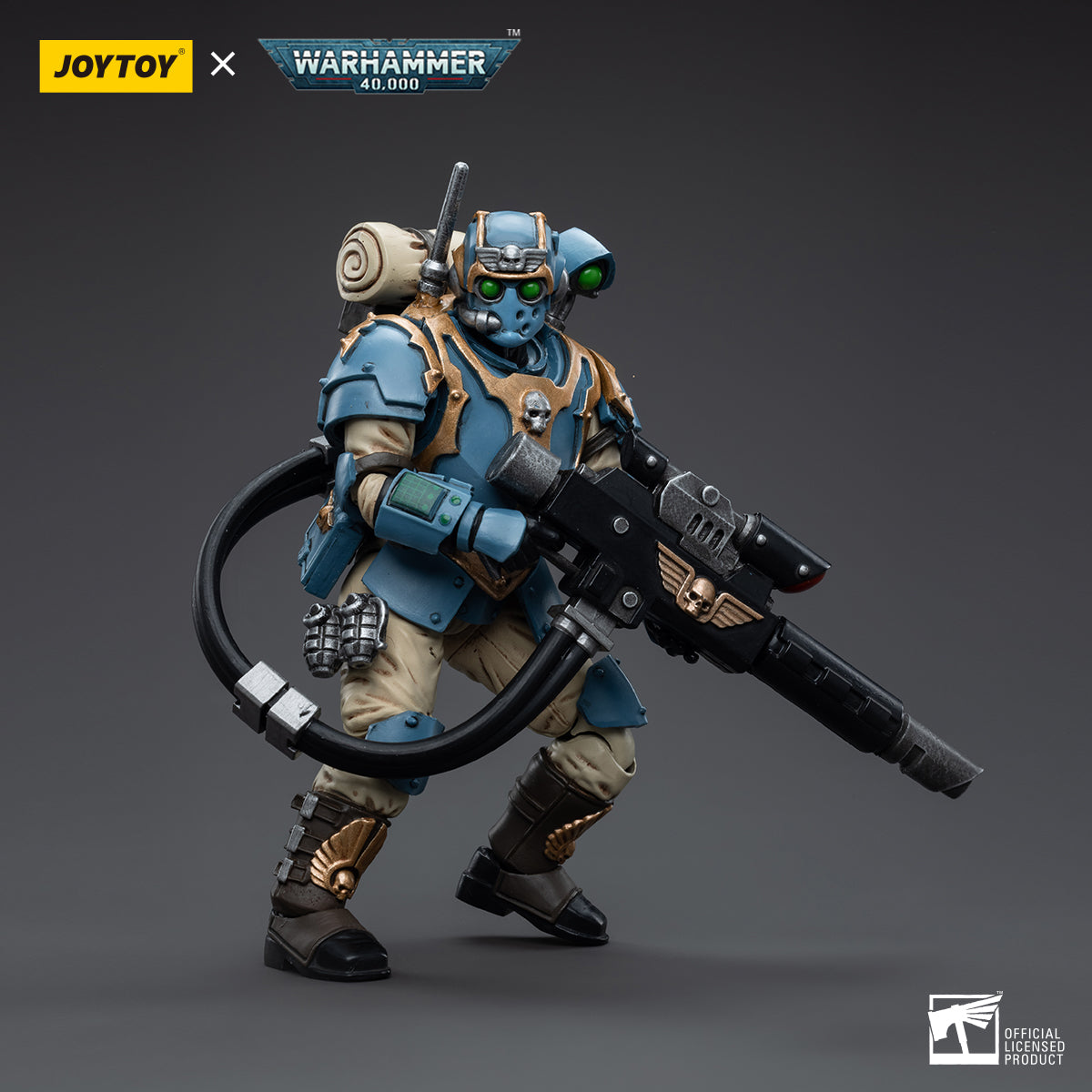 1/18 JOYTOY 3.75-inch Astra Militarum Tempestus Scions 55th Kappic Eagles Action Figure Set (5pcs) - Perfect for Warhammer 40K Collectors, Tabletop Gaming & Display