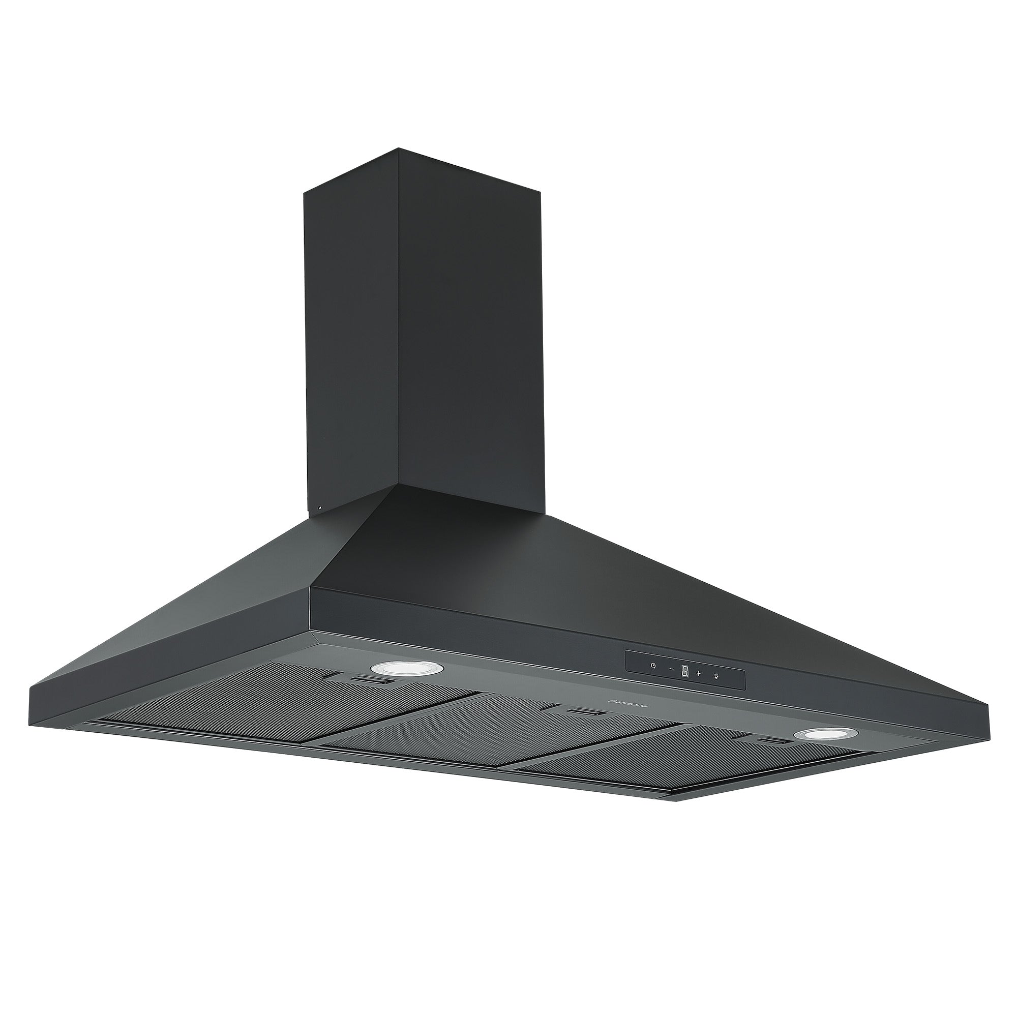 Ancona 36-Inch 440 CFM Convertible Wall Mount Range Hood in Matte Black - Powerful Kitchen Ventilation for Cooking, Grilling & Baking