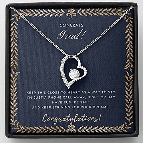 Handmade Graduation Necklace for Daughter - Class of 2021 Gift from Parents, Personalized College Graduate Jewelry Present | Perfect for Graduation Ceremony, Commencement Day & Special Occasions