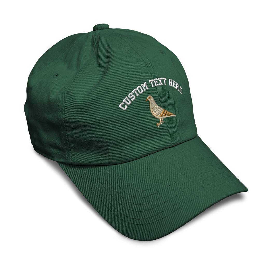 Custom Embroidered Soft Cotton Baseball Cap - Pigeon & Wild Animal Design Unisex Dad Hat for Men & Women | Casual Outdoor, Sports & Streetwear Fashion