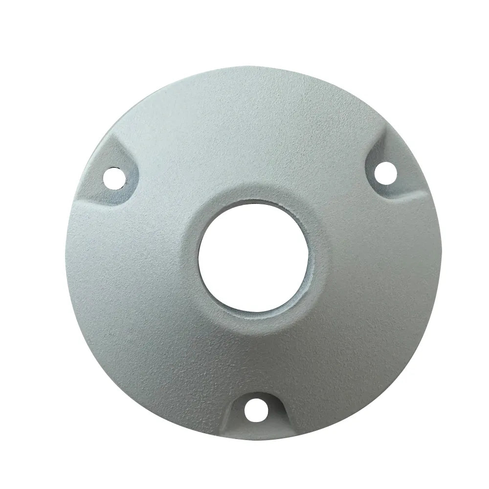 AP1 Aluminum Surface Mount Round Bracket for Landscape Lighting Fixture - Durable Outdoor Light Mounting Hardware for Garden, Pathway, and Yard Lighting Installation