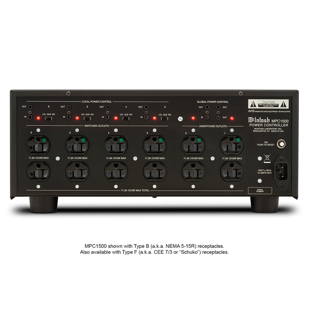 McIntosh MPC1500 Power Controller - Premium Home Audio Power Management for Hi-Fi Systems | Perfect for Home Theater & Audiophile Setups