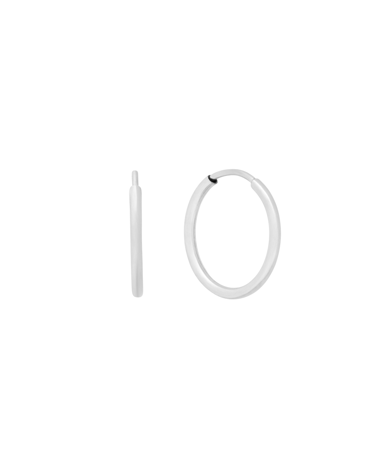 Mix & Match Medium Infinite Hoops (14mm) Sterling Silver Earrings for Women - Perfect for Everyday Wear, Parties & Gifts
