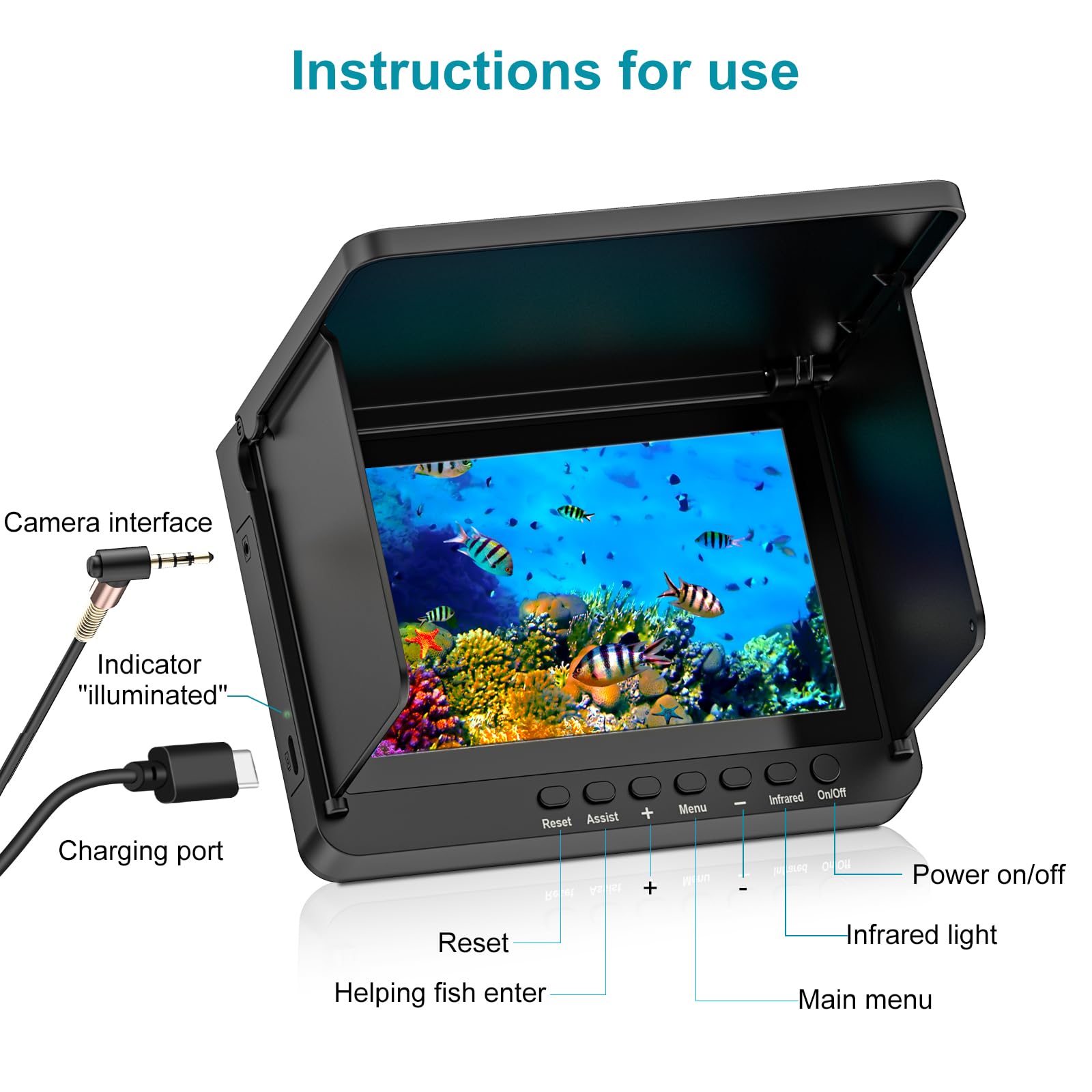 Underwater Fishing Camera with Infrared Night Vision - 5