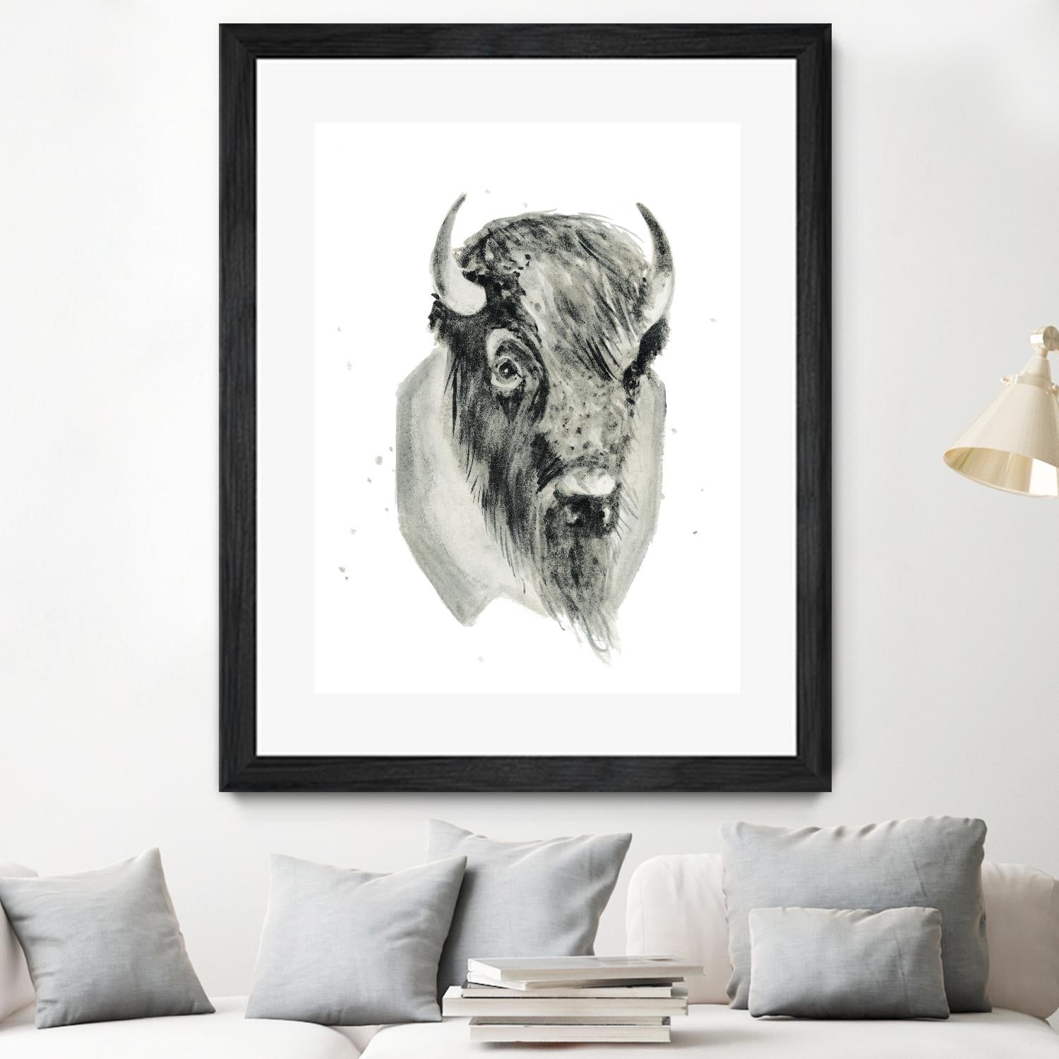 Bison Bust Statue - Handcrafted Bison Head Wall Decor for Western & Rustic Home Decor | Perfect for Living Room, Cabin, Lodge, or Office