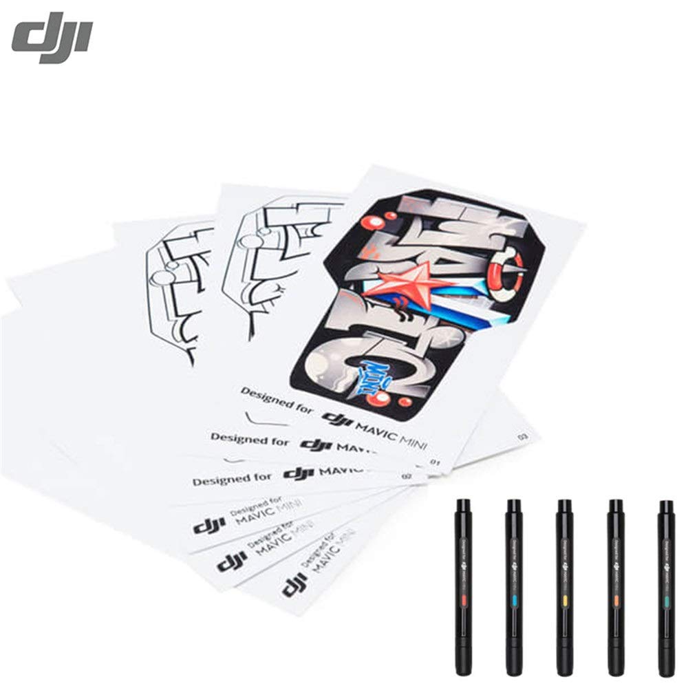 DJI Mavic Mini & Mini 2 DIY Creative Sticker Kit - Customizable Drone Skin Decals, Hand-Drawn Design Accessories for Personalization | Perfect for Travel Vlogging, Aerial Photography & Drone Enthusiasts