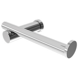 Premium Round Profile Pillar Toilet Paper Holder - Chrome, Brushed Gold, Black & White Finishes | Modern Bathroom Accessory for Home & Commercial Spaces
