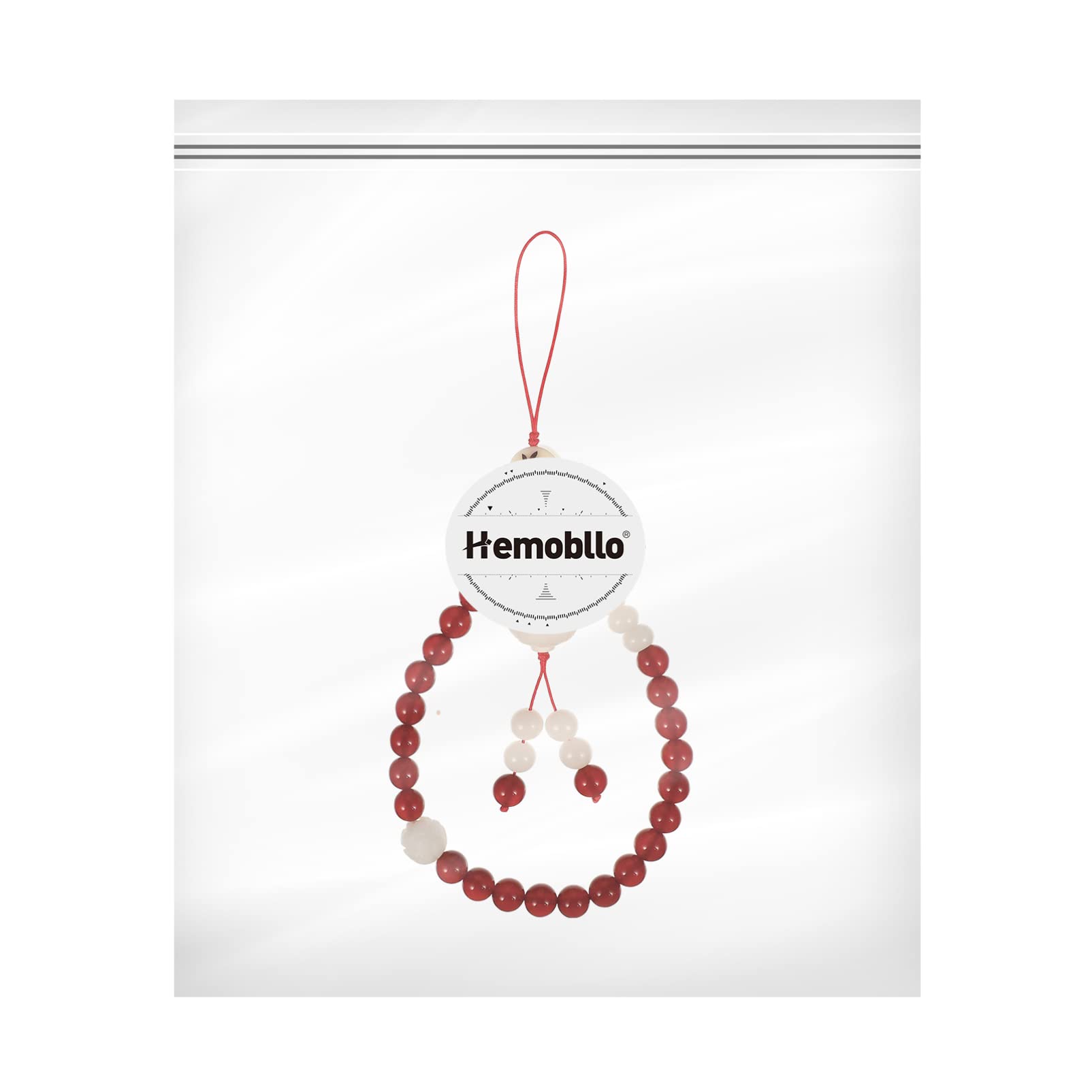 Red Agate Beaded Phone Charm Strap - Elegant Phone Wrist Strap & Lanyard with Beaded Chain for iPhone, Samsung & Smartphones - Perfect for Work, Travel & Daily Use