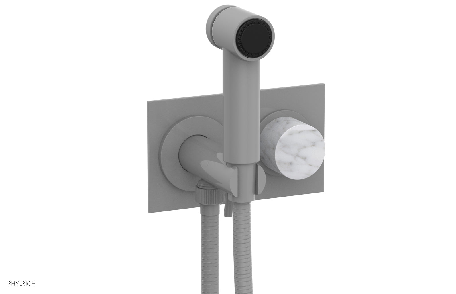 Premium Wall Mounted Bidet with Marble Handle - BASIC II Model 230 67 - Perfect for Modern Bathrooms & Luxury Home Upgrades
