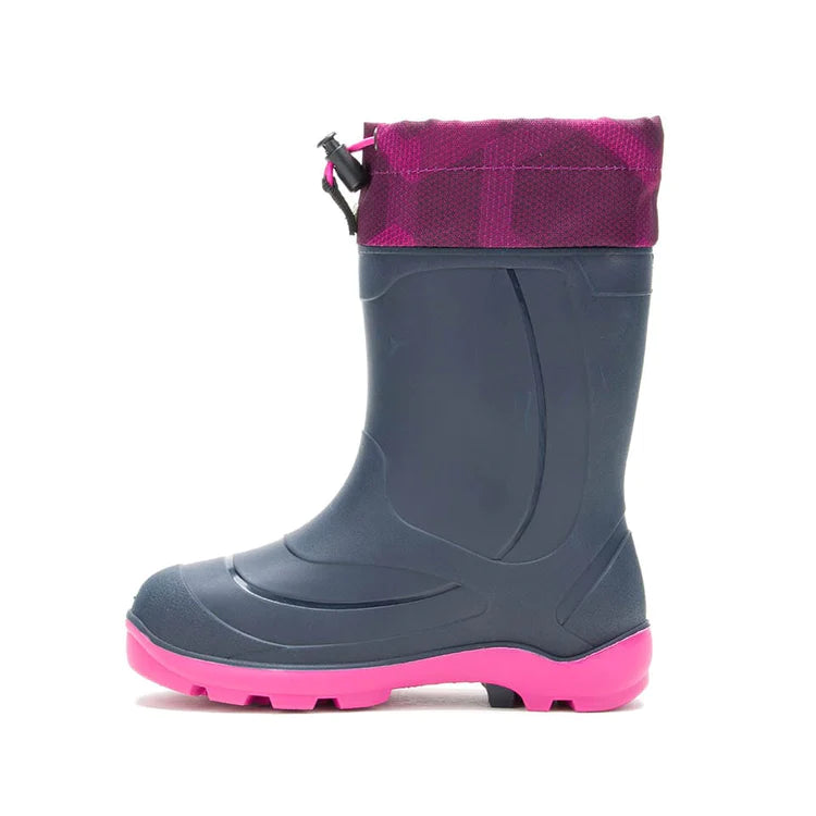 Kamik Navy/Pink Snobuster 2 Boot - Waterproof Winter Snow Boots for Women & Girls - Perfect for Snowy Weather, Outdoor Activities & Cold Climate Wear