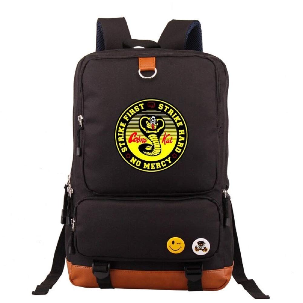 Karate Kid Backpack - Durable Gym & Hiking Laptop Bag for School, Travel & Casual Use - Shoulder Bag with Comfortable Straps (Black) - Perfect for Sports, College & Outdoor Adventures