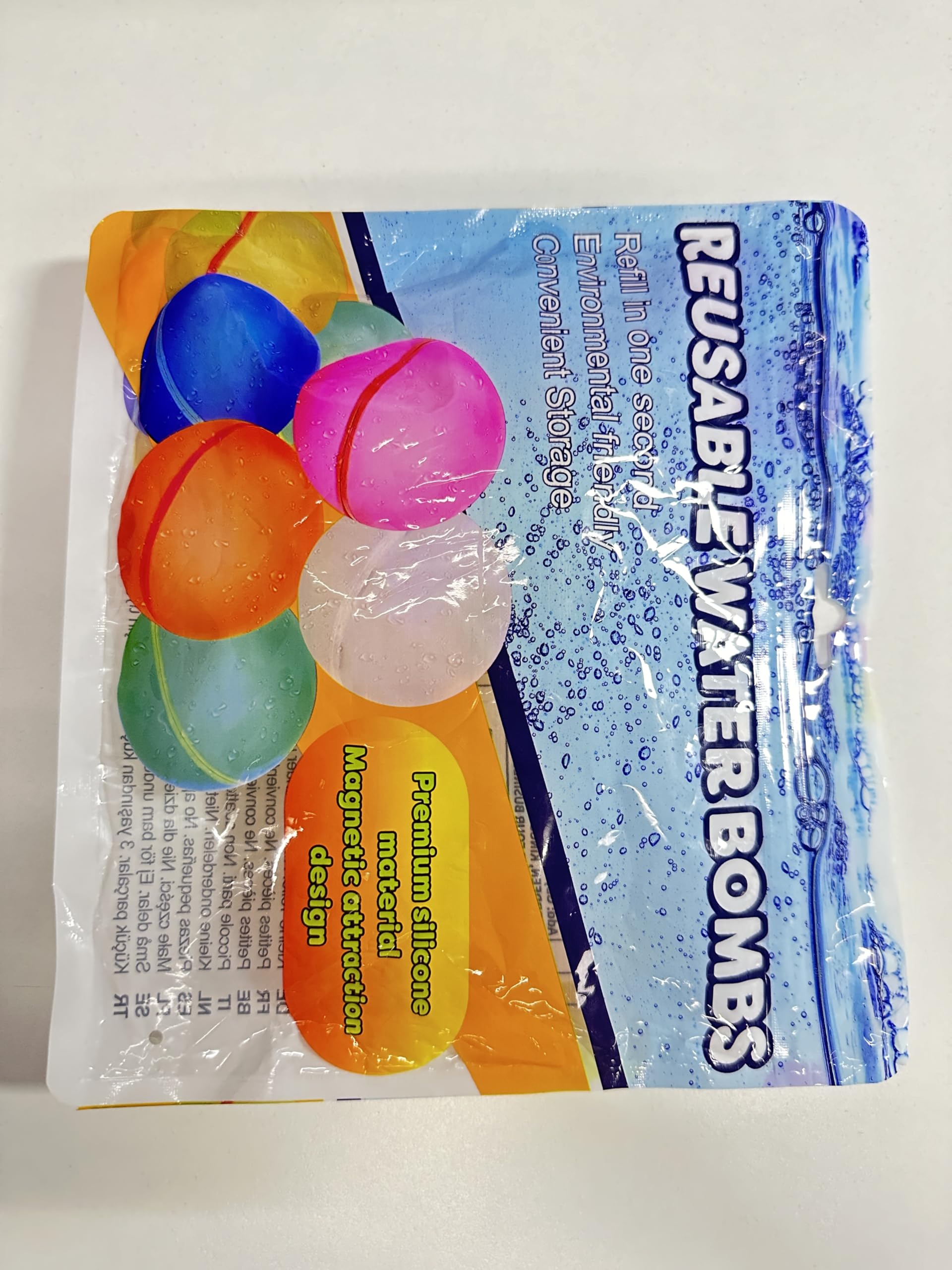 12 Pack Reusable Silicone Water Bombs - Self-Sealing Quick Fill Water Balloons for Kids & Adults - Perfect for Backyard Games, Pool Parties, Beach Fun and Summer Water Fights