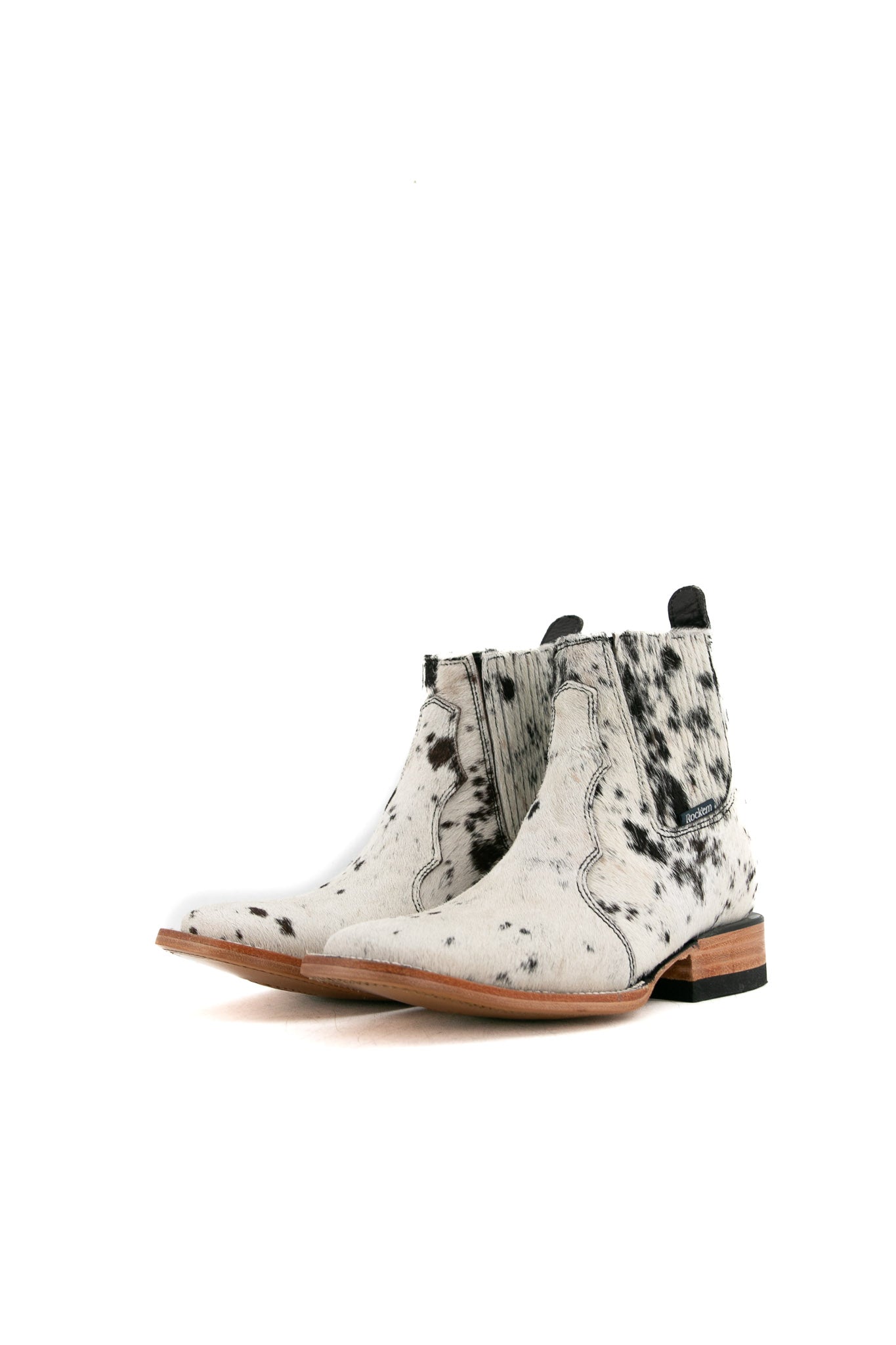 Women's Cowhide Square Toe Ankle Boots - Size 5, Comfortable & Stylish for Fall/Winter - Perfect for Office, Casual Outfits & Date Nights