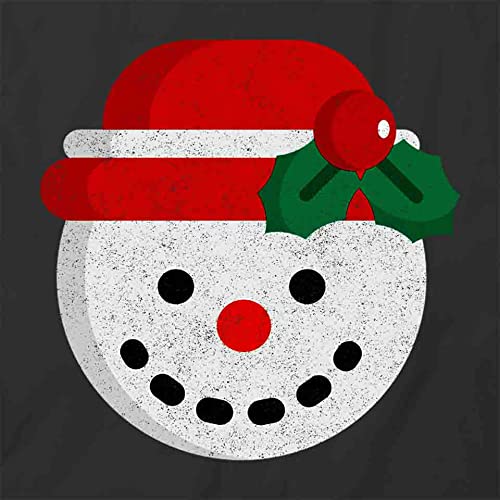 Snowman Graphic T-Shirt - Black Printed Cotton Tee for Christmas Holiday Parties & Winter Family Gatherings