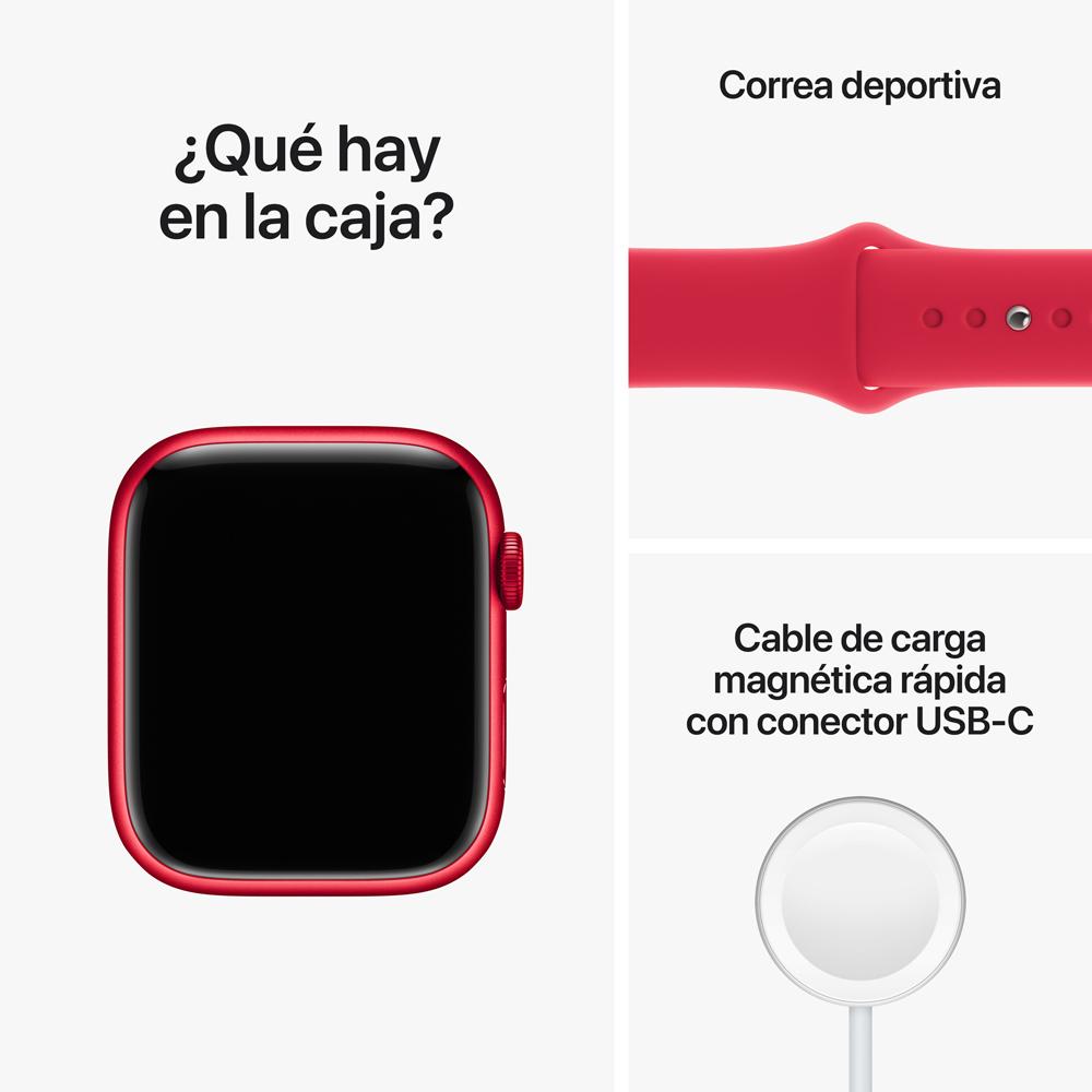 Apple Watch Series 8 (GPS + Cellular) 45mm Aluminum Case (PRODUCT)RED with Sport Band - Perfect for Fitness Tracking, Calls & Smart Notifications