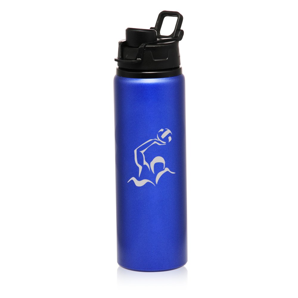 25 oz Aluminum Sports Water Bottle - Leak Proof & Durable for Travel, Gym, Hiking & Water Polo | BPA Free Insulated Metal Water Container for Athletes & Outdoor Enthusiasts