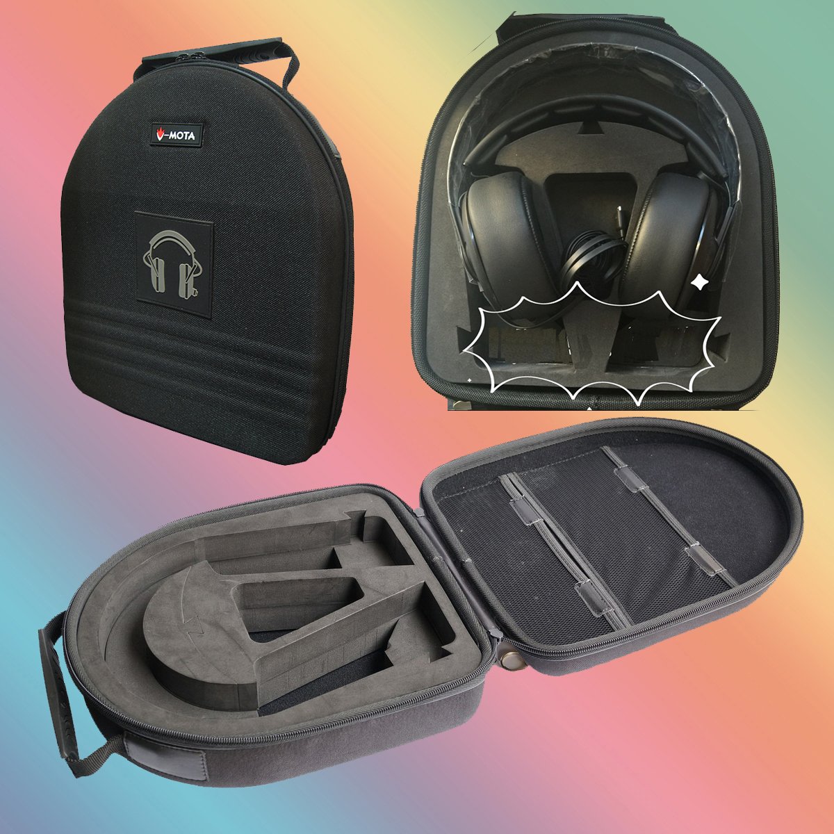 Premium Hard Shell Headphone Carrying Case for Plantronics Rig 800HS, NACON RIG500 PRO, Voyenger 8200 UC, BackBeat GO 6100 - Durable Travel Storage Box with Foam Protection - Perfect for Gaming Headsets, Office Headsets & Travel Accessories