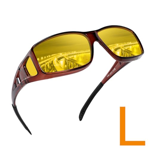 L/Brown Frame-night Vision Lens