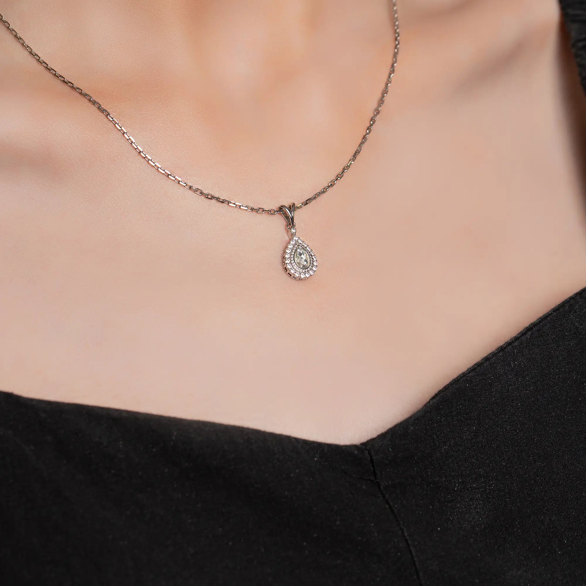 Elegant Drop Necklace for Women - Dainty Pendant Jewelry Gift for Her - Perfect for Weddings, Parties & Everyday Wear