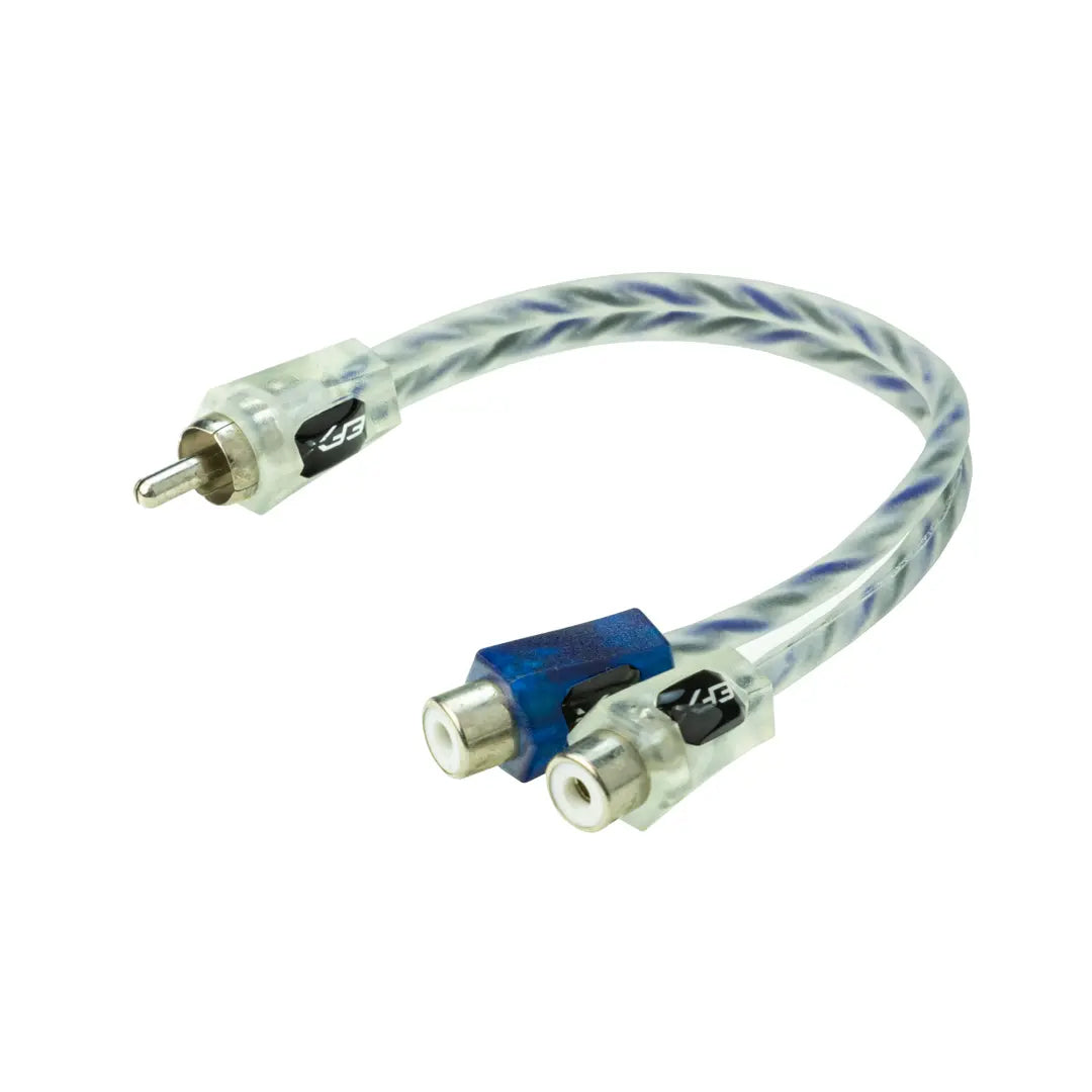 EFX by Scosche VFF Vector 1M 2F Twisted Y Adapter Cable - High-Speed Charging & Data Sync for Smartphones, Tablets & Gaming Devices - Perfect for Home, Office & Travel Use