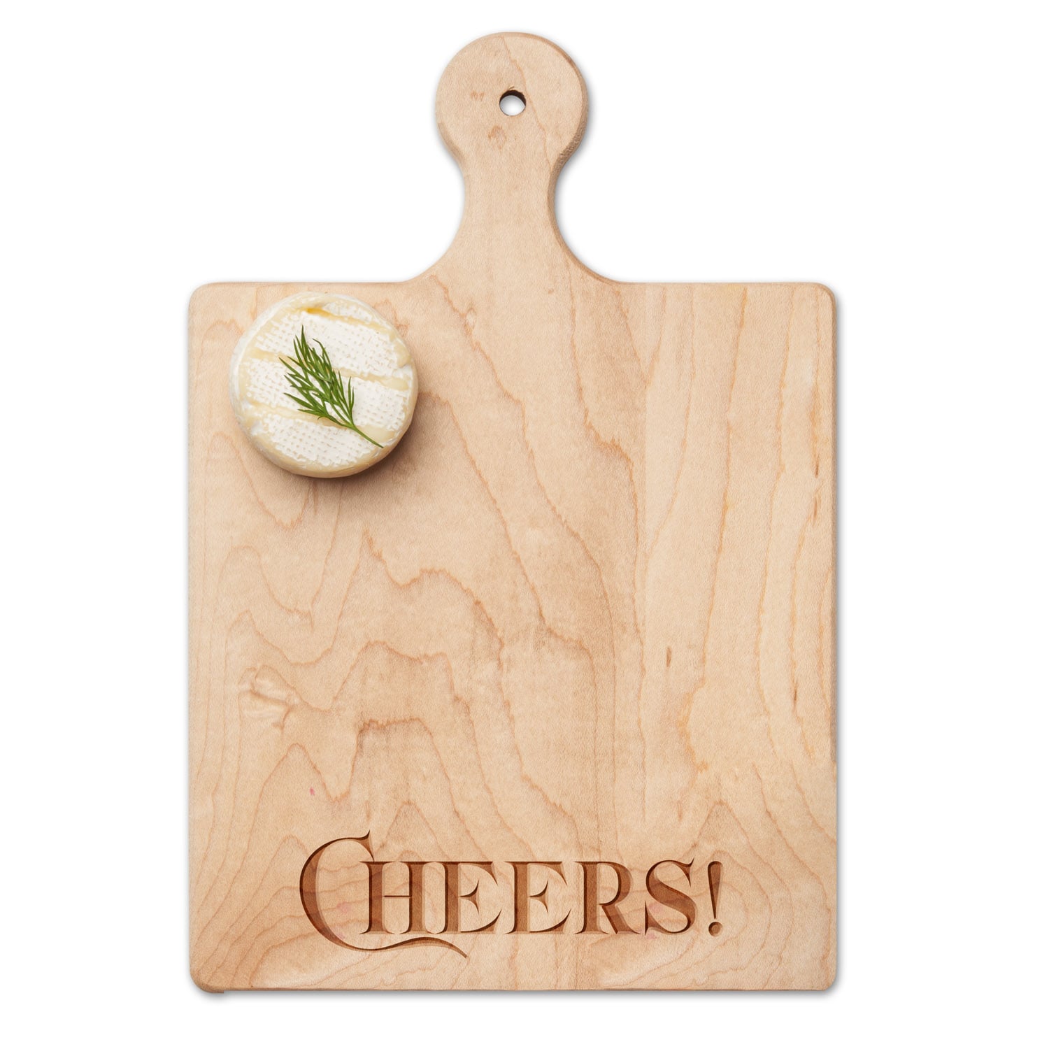 Premium Artisan Maple Wood Paddle Board - Handcrafted Parisian Cheers Design - 9