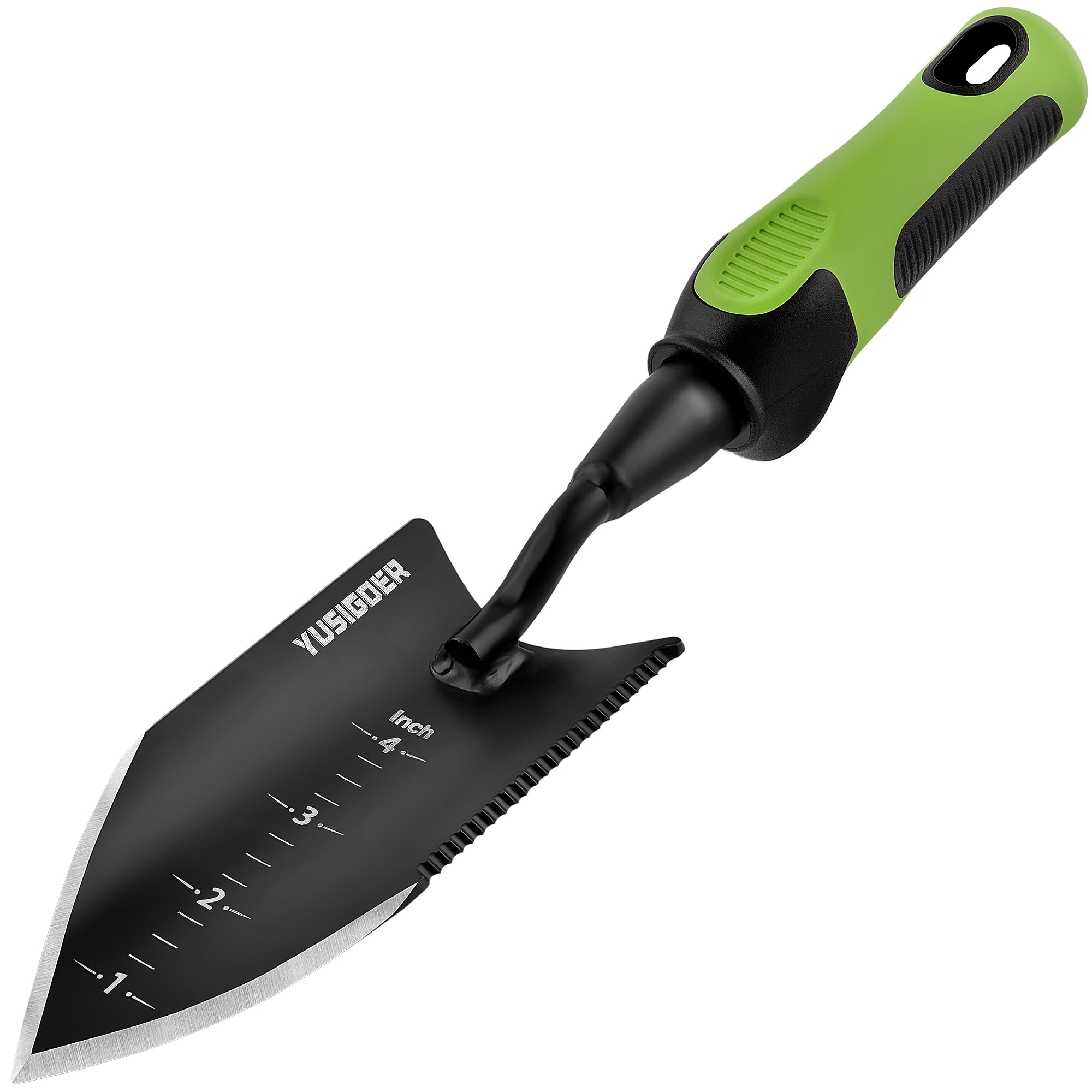 Premium Stainless Steel Garden Hand Tools Set - Heavy Duty Planting Trowel & Weeding Shovel with Ergonomic Green Handle - Perfect for Gardening, Landscaping & Outdoor Planting Activities