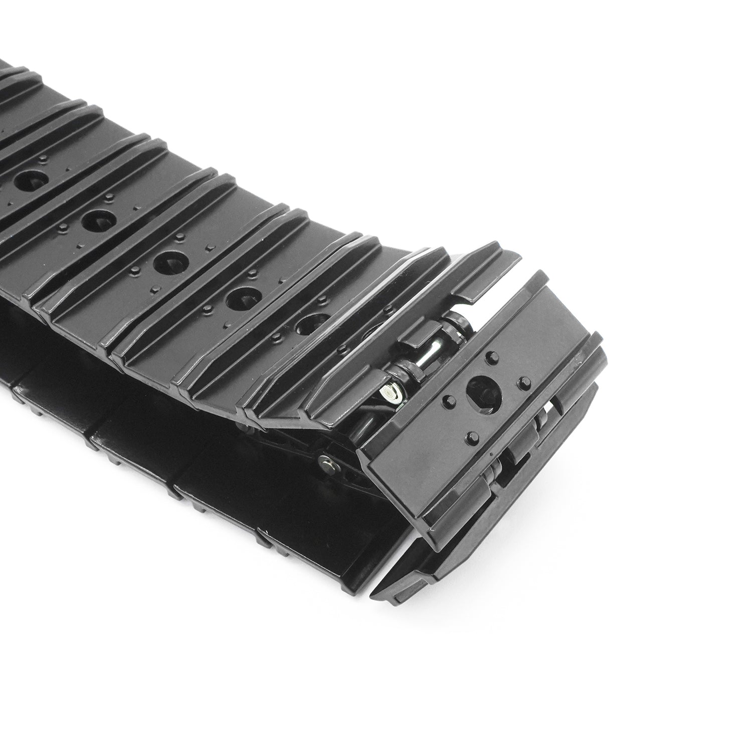 1 Pair 50MM Metal Tracks for 1/14 Scale RC Hydraulic Excavator | DIY Electric Digger Remote Control Toy Parts | Perfect for Construction Model Play & RC Vehicle Accessories