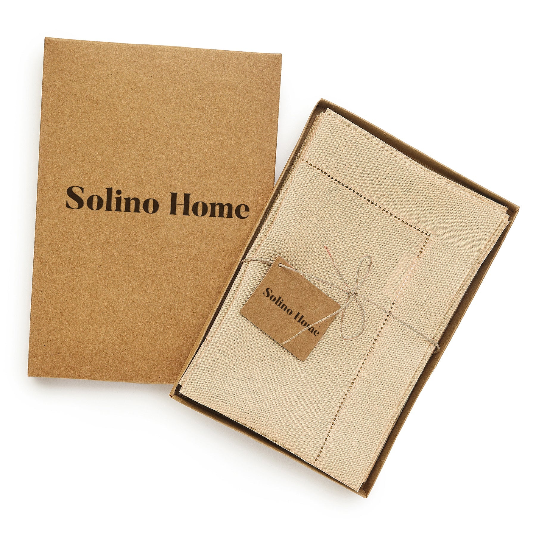 Premium Classic Hemstitch Linen Napkins - Elegant Dinner Table Decor for Weddings, Parties & Fine Dining