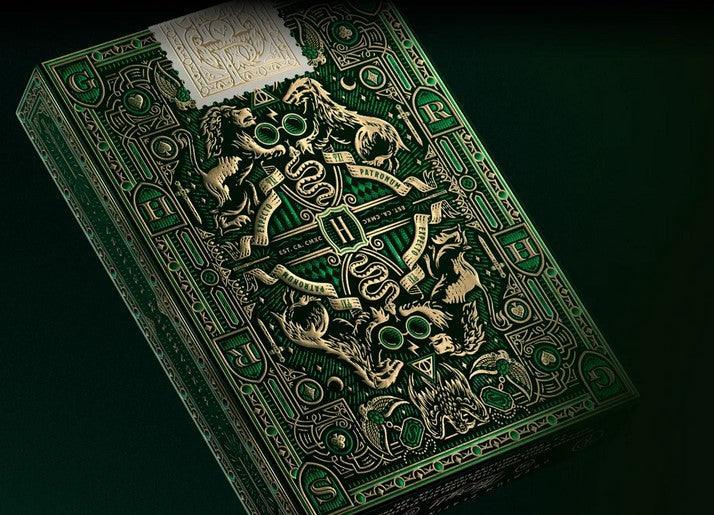 Harry Potter Slytherin House Themed Playing Cards - Official Wizarding World Collectible Deck for Magic Fans & Game Nights