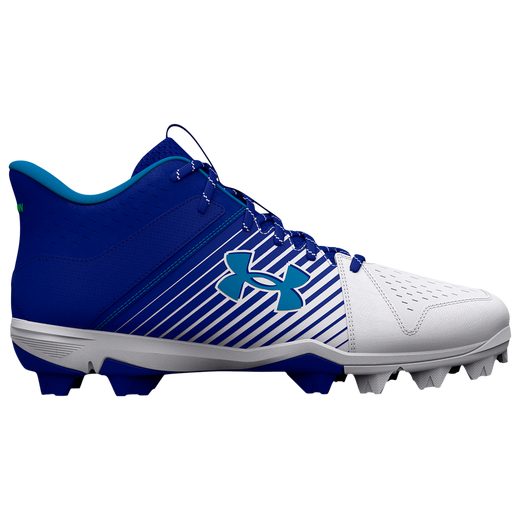 UnderArmour Men's UA Leadoff Mid RM Baseball Cleats - Royal Blue (3025590-400) | Lightweight & Durable for Baseball, Softball & Training | Perfect for Games & Practice
