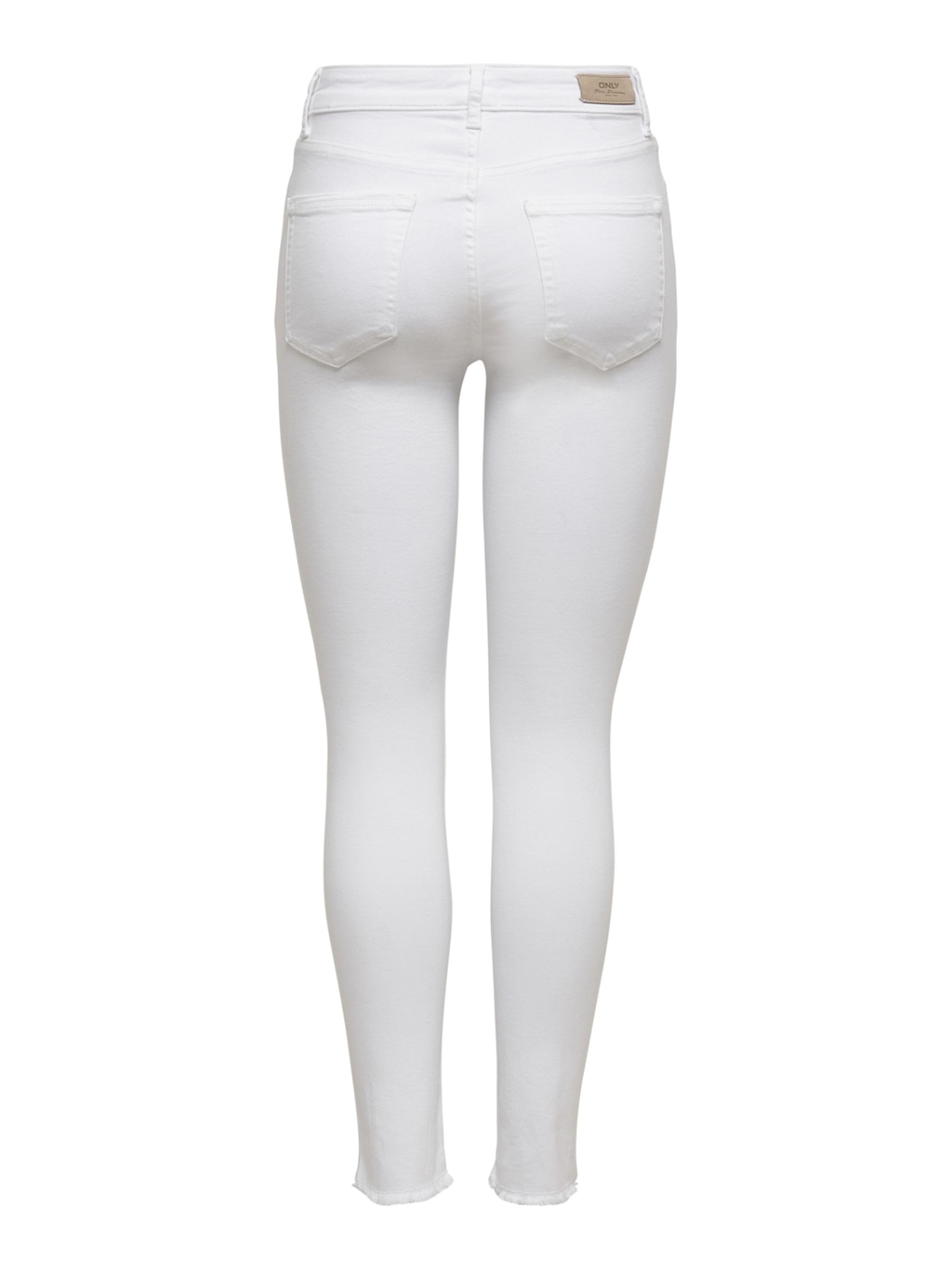 ONLY Women's High Waist Skinny Jeans - ONLBLUSH Medium Rise Stretch Denim Pants for Casual & Night Out | Slim Fit Comfortable Jeans for Everyday Wear
