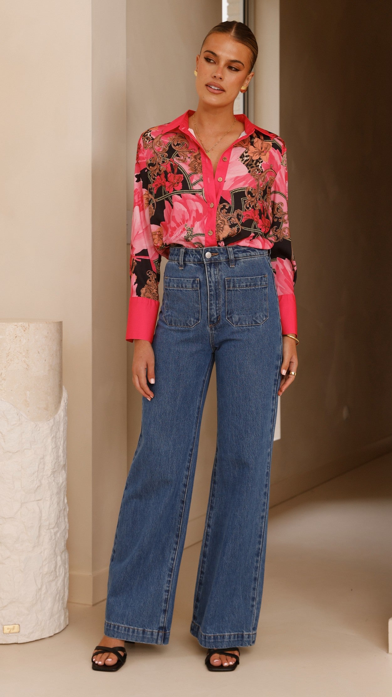 Lucinda Shirt for Women - Soft Pink Cotton Blouse for Casual & Office Wear | Elegant Tops for Everyday Style & Professional Outfits