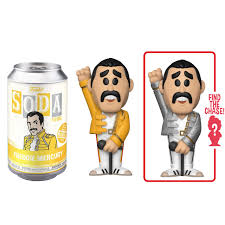 Funko Pop! Vinyl Soda Figure - Freddie Mercury Queen Collectible Toy for Fans & Gift Ideas | Music Lovers Decor, Pop Culture Display