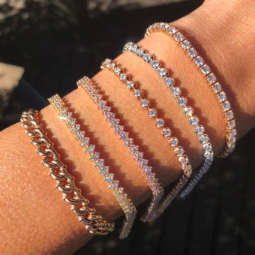 Chevron Bracelet for Women - Elegant Beaded Adjustable Handmade Jewelry - Perfect for Casual Wear, Office & Special Occasions