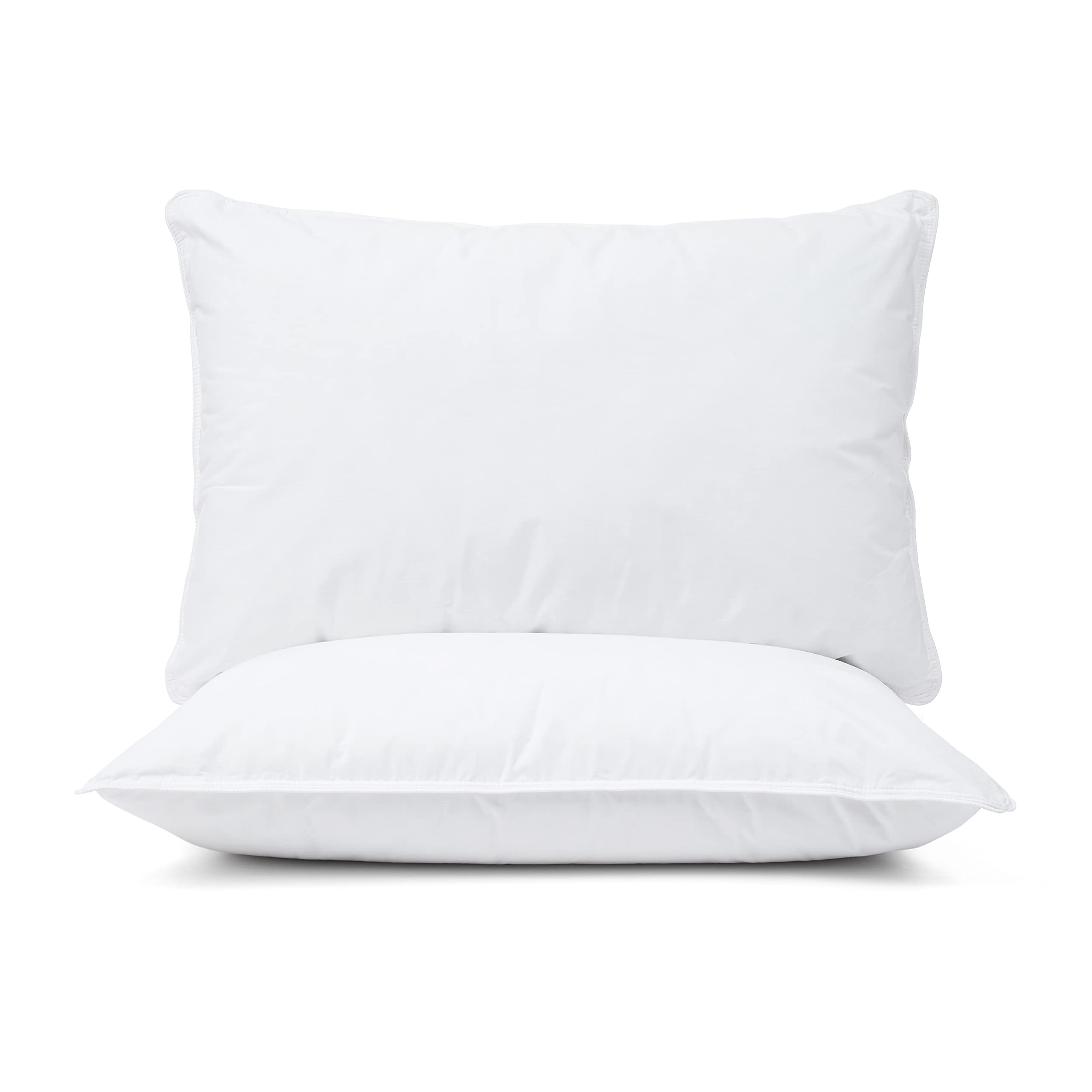 LIVIM NATURAL HOME Bed Pillows - Pack of 2 Cooling Luxury Pillows for Back & Side Sleepers, Queen & King Size with 100% Cotton Cover | Perfect for Hot Sleepers & Allergy Relief, Ideal for Home, Hotel, and Travel Use
