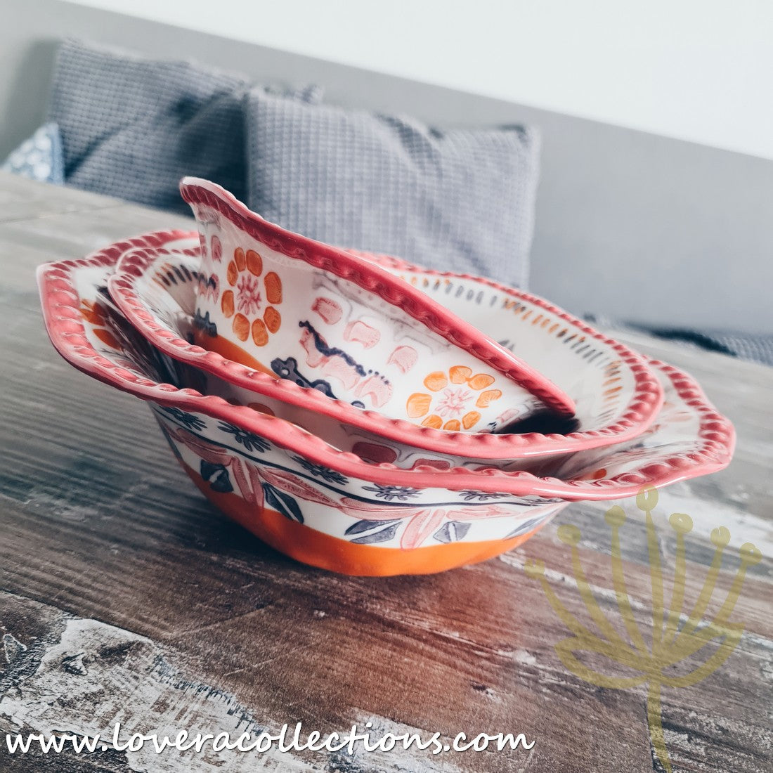 Afrocentric Orange Dinnerware Set - Elegant Ceramic Plates & Bowls for African-Themed Dining - Perfect for Family Dinners, Cultural Events & Restaurant Decor