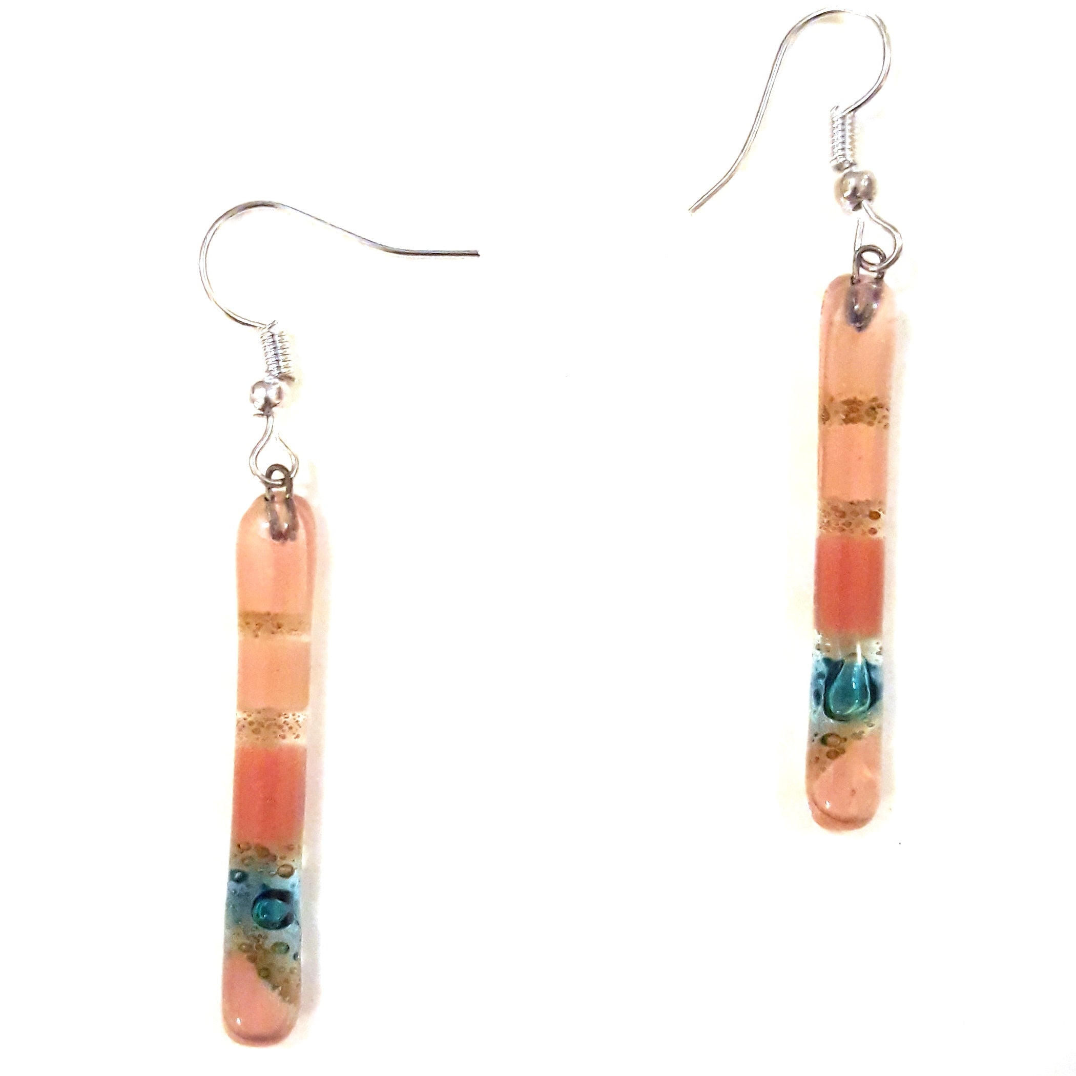 Elegant Glass Earrings with Long Stems - Handmade Dangle Earrings for Women | Perfect for Weddings, Parties & Special Occasions