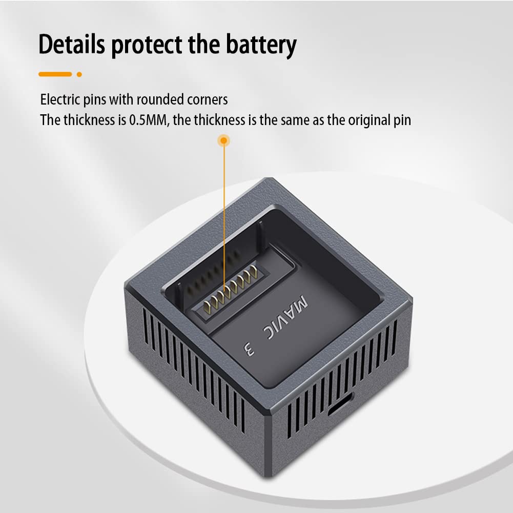 DJI Mavic 3 Fast Charging Portable Battery Charger - Single USB Charger Compatible with Mavic 3 Pro & Mavic 3 Cine Drones | Perfect for Travel, Outdoor Adventures & Aerial Photography