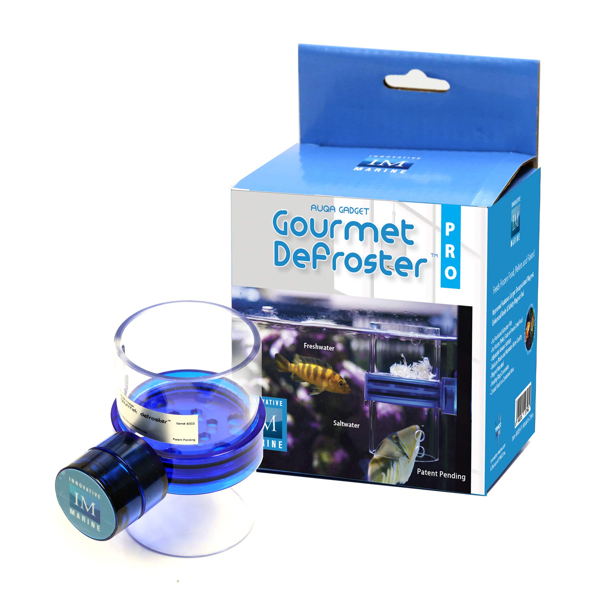 Innovative Marine Gourmet Gadget Defroster PRO - Adjustable Frozen Fish Food Feeder & Feeding Ring for Saltwater Aquariums - Perfect for Coral Reef Tanks, Fish Breeding, and Aquatic Pet Care